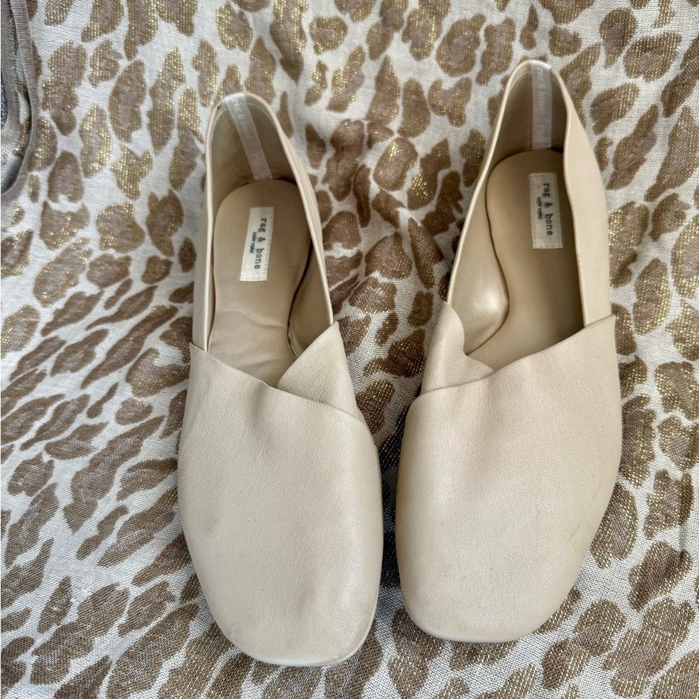 Rag & Bone Cream Ellory Women's Flats Size 8